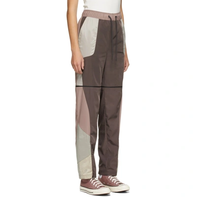 Shop A-cold-wall* Purple & Beige Converse Edition Panelled Track Pants In Shale