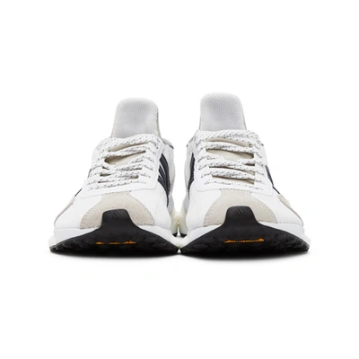 Shop Adidas X Human Made White Tokio Solar Sneakers In White / Nav