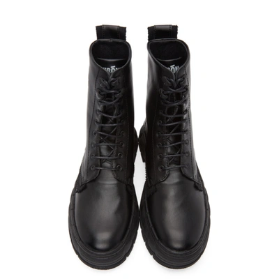 Shop Viron Black Apple Leather 1992 Boots In 90 Black