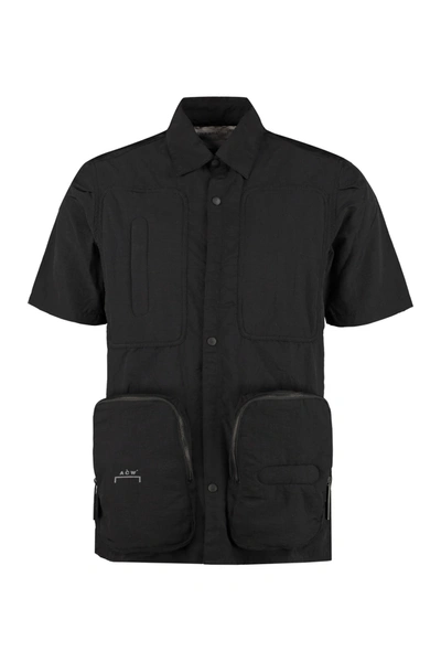 Shop A-cold-wall* Technical Fabric Overshirt In Black