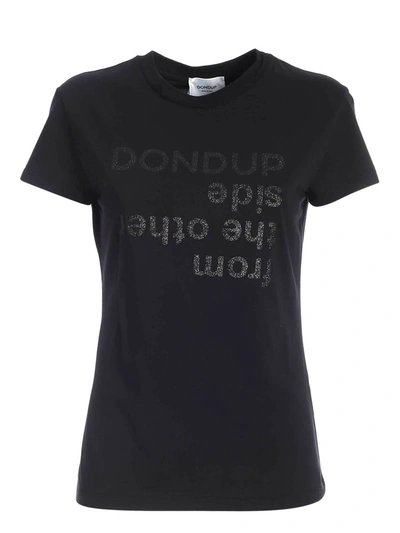 Shop Dondup Don Dup Black T-shirt In Nero