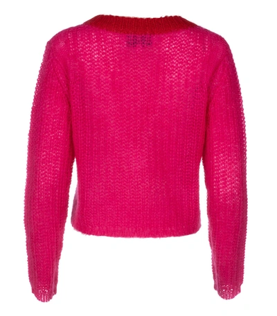 Shop Dannijo Magenta Cropped Sweater