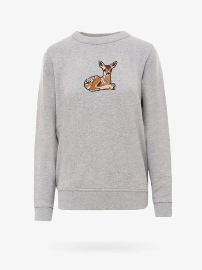 Shop Burberry Sweatshirt In Grey