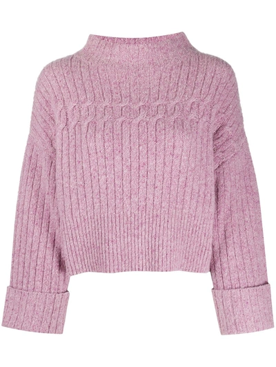 Shop Temperley London Nancy Knit Jumper In Pink