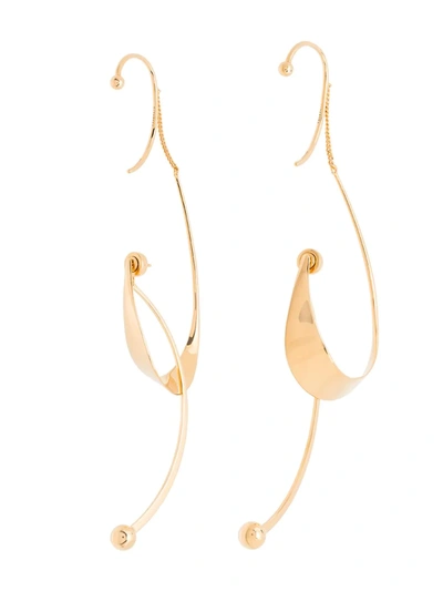 Shop Givenchy Gold-tone Hoop Earrings