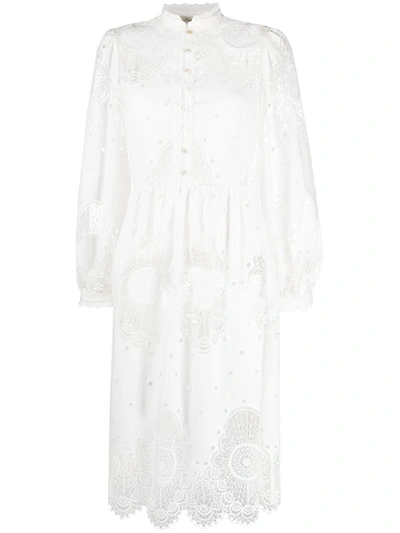 Shop Temperley London Judy Shirt Dress In White