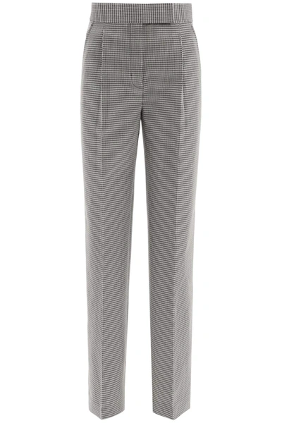 Shop Alexander Wang Houndstooth Trousers In Black,white