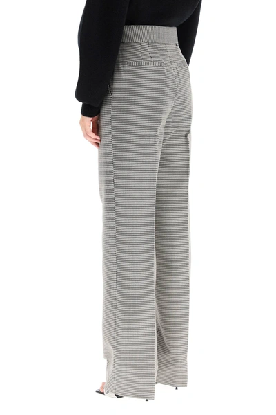 Shop Alexander Wang Houndstooth Trousers In Black,white