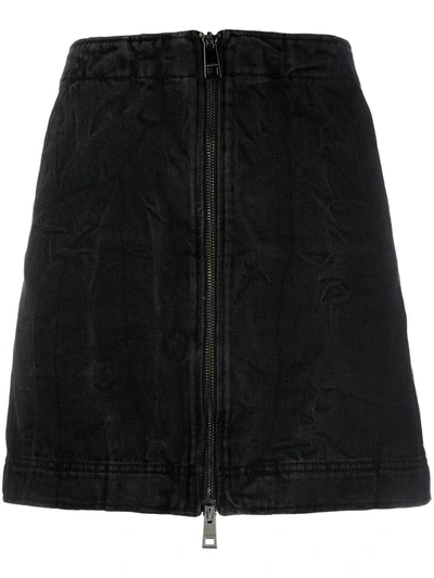 Shop Zadig & Voltaire Jangle Denim Mini Skirt In Black