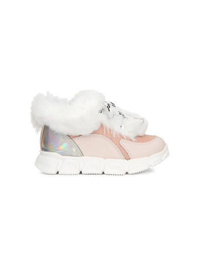 Shop Giuseppe Zanotti Marshmallow Winter Sneakers In Pink