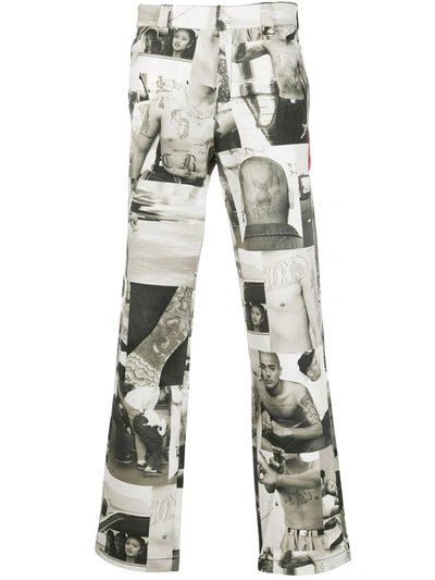 Shop Kids Of Broken Future Photograph Print Trousers In Grey