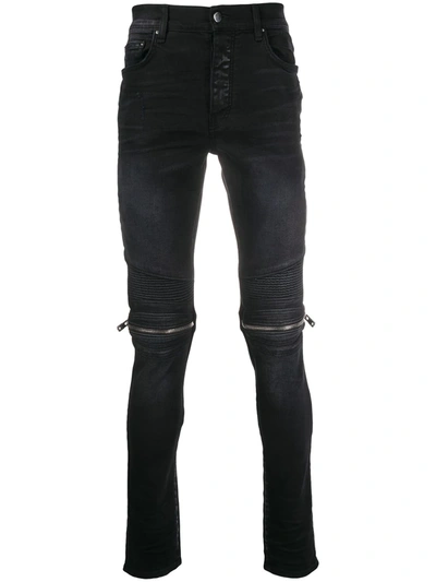 Shop Amiri Mx2 Skinny Jeans In Black