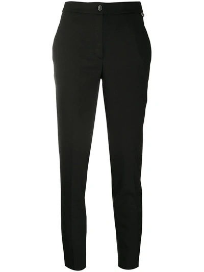 Shop Twinset Fitted Straight Leg Trousers In Black