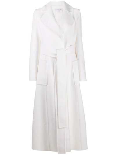 Shop Michael Michael Kors Patch-pocket Tie Wast Coat In White