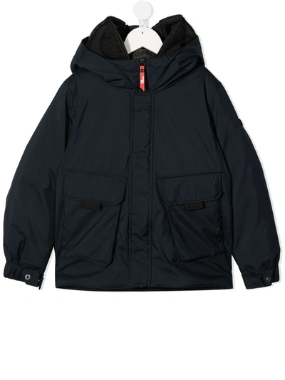 Shop Ai-riders On The Storm Lightweight Logo Hood Jacket In Blue