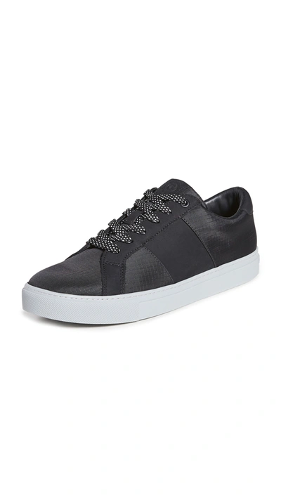 Shop Greats Royale Ripstop Sneakers In Nero/grey