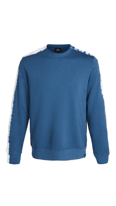 Shop Ps By Paul Smith Regular Fit Tye Dye Sweatshirt In Blue