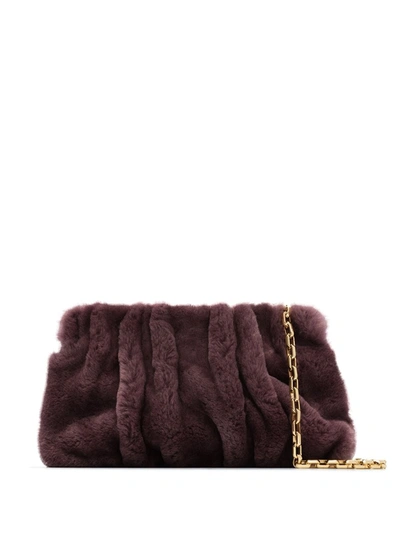 Shop Elleme Vogue Shearling Shoulder Bag In Purple