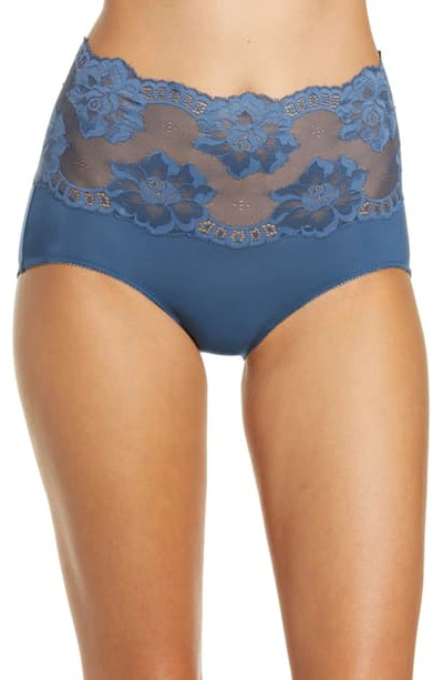 Shop Wacoal Light And Lacy Brief In Ensign Blue