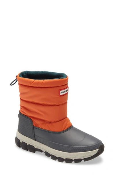 Shop Hunter Original Waterproof Insulated Short Snow Boot In Corten Orange