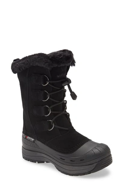 Baffin Chloe Waterproof Winter Boot With Faux Fur Trim In Black