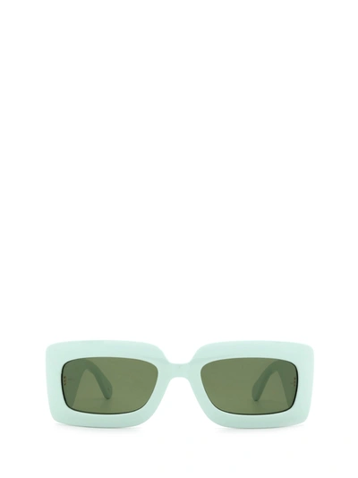 Shop Gucci Gg0811s Green Sunglasses In 3