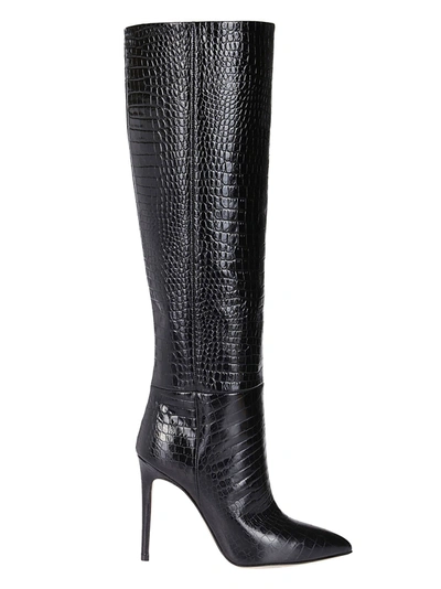 Shop Paris Texas Black Leather Stiletto Boots