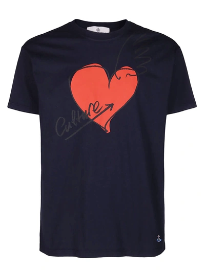 Shop Vivienne Westwood Short Sleeve T-shirt In Navy