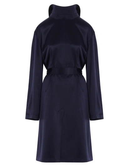 Shop Balenciaga Back To Front Dress In Blue