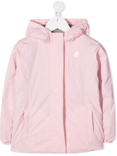 Shop K-way Lily Hooded Jacket In Pink