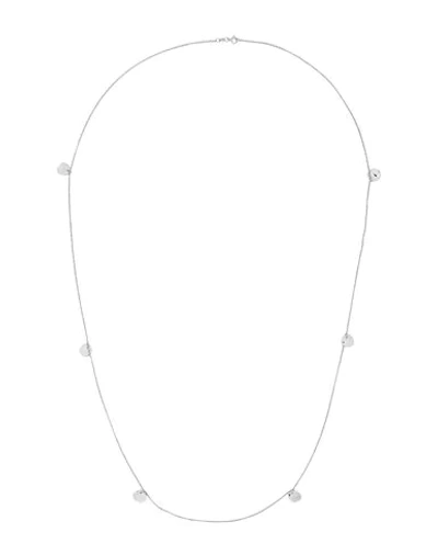 Shop 8 By Yoox Necklaces In Silver