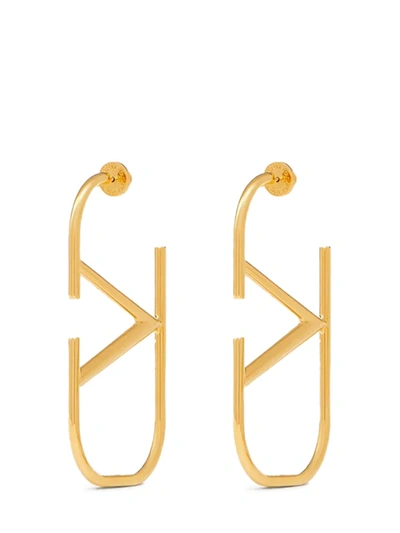 Shop Valentino Gold Metal Earrings In Not Applicable