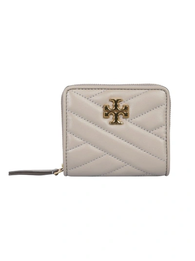 Shop Tory Burch Kira Grey Leather Wallet