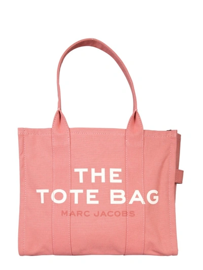 Shop Marc Jacobs Traveler Pink Fabric Tote