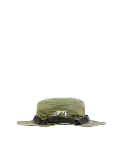 Shop Stussy Green Nylon Hat