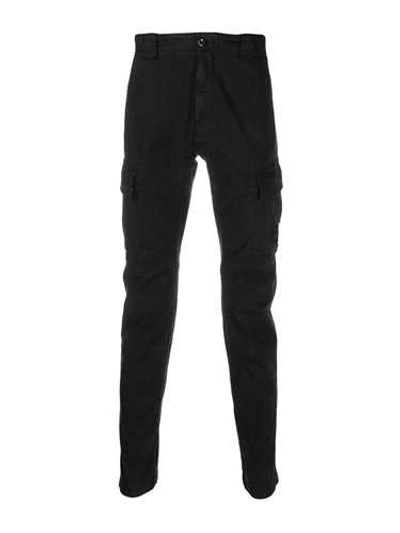 Shop C.p. Company Black 'garment Lens' Cargo Pants