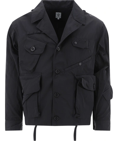 Shop South2 West8 Black Polyester Outerwear Jacket