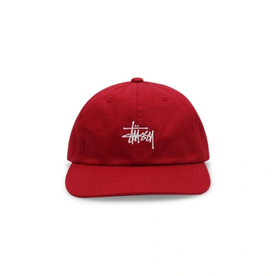 Shop Stussy Stock Low Pro Cap (red)
