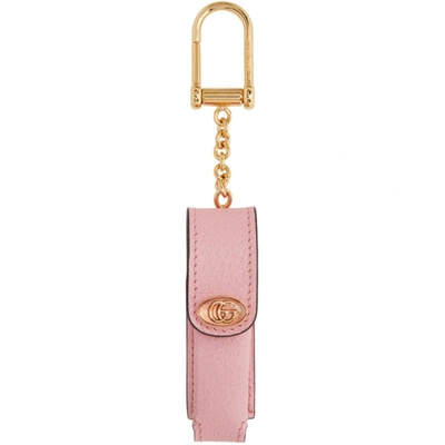 GUCCI 粉色 SINGLE PORTE-ROUGES 钥匙扣