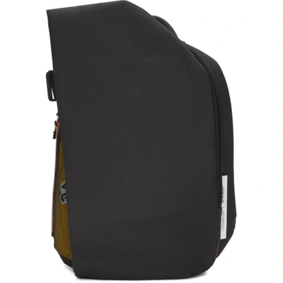 Shop Côte And Ciel Cote And Ciel Black And Yellow K-way Edition Medium Ecoyarn Isar Backpack In Blk/yel