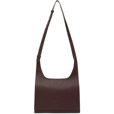 Shop Aesther Ekme Brown Messenger Shoulder Bag In 148 Warm Br