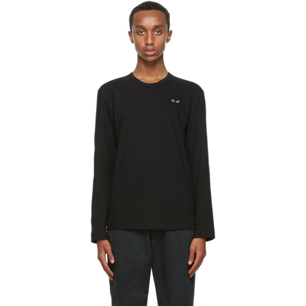 cdg long sleeve black