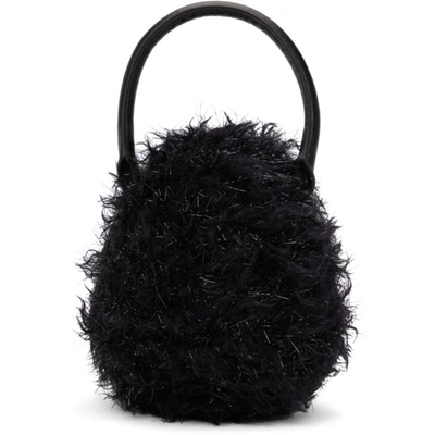 Shop Simone Rocha Black Metallic Mini Handheld Egg Bag