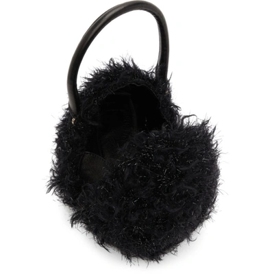 Shop Simone Rocha Black Metallic Mini Handheld Egg Bag