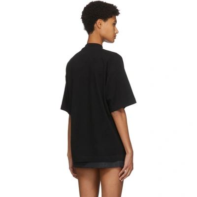 PALM ANGELS 黑色“LOS ANGELES” SPRAYED LOGO T 恤