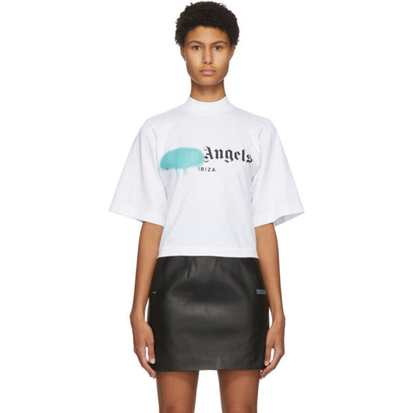 palm angels sprayed logo t shirt