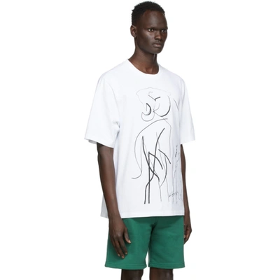 Shop Kenzo White Skate Tiger T-shirt In 1 White