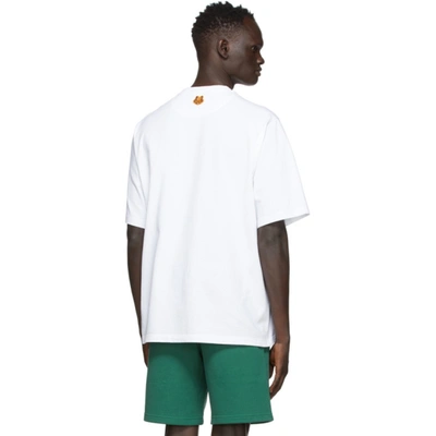 Shop Kenzo White Skate Tiger T-shirt In 1 White