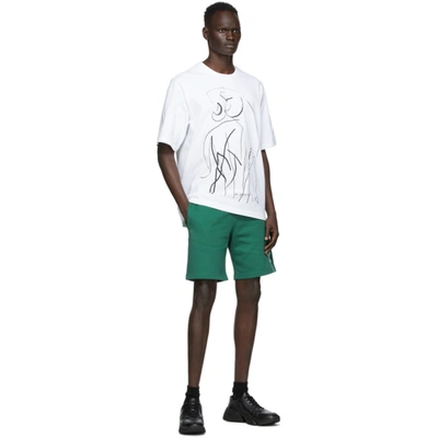 Shop Kenzo White Skate Tiger T-shirt In 1 White