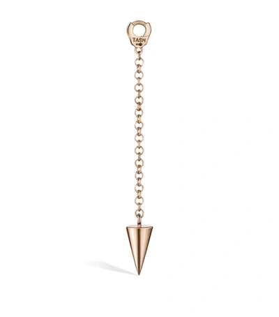 Shop Maria Tash Short Pendulum Charm With Shor In Rose Gold